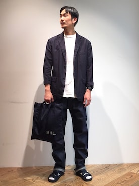 Junji Horiiさん（メンズ・182cm）の夏コーディネート