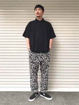 Junji Horiiさん（メンズ・182cm）の春コーディネート