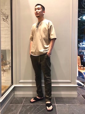 Junji Horiiさん（メンズ・182cm）の夏コーディネート