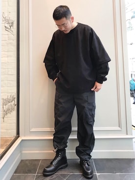 Junji Horiiさん(メンズ・182cm)の冬コーディネート