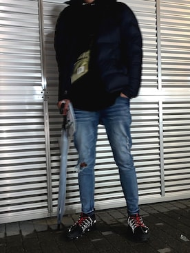 「ファッキングオウサム」｜たんたんさん（メンズ・176cm）の春コーディネート