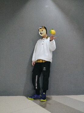 「工装」｜帽帽さん（メンズ・170cm）の冬コーディネート