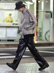 needles studious別注 トラックパンツ ストレート ブラック S