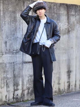 Mr.SZKさんの「WEARISTA Mr.SZK × INTER FACTORY　サージカルステンレス 片耳用ピアス/イヤリング 両タイプ有り(金属アレルギー対応)（INTER FACTORY｜インターファクトリー）」を使ったコーディネート