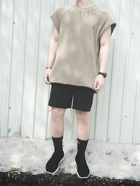 「PULL&BEAR（プルアンドベア）のアイテム（カーゴパンツ）」を使った、Bystanderさん（メンズ・171cm）の冬コーディネート