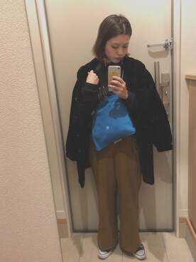 「ticog（ティコグ）のアイテム（トップス）」を使った、je***さん（レディース・156cm）の冬コーディネート