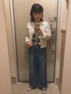 「シアタープロダクツ(THEATRE PRODUCTS)」｜「アイテム（その他アウター）」を使った、je***さん（レディース・156cm）の春コーディネート