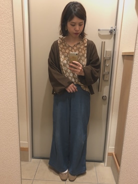 「ticog（ティコグ）のアイテム（アクセサリー）」を使った、je***さん（レディース・156cm）の秋コーディネート