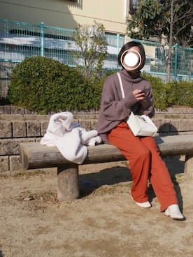 「3色コーデ」｜「アイテム（その他）」を使った、ナ　ホさん（レディース・146cm）の冬コーディネート