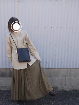 「Adoon plain（アドーンプレーン）のアイテム（バッグ）」を使った、ナ　ホさん（レディース・146cm）の春コーディネート