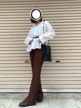 「Adoon plain（アドーンプレーン）のアイテム（バッグ）」を使った、ナ　ホさん（レディース・146cm）の夏コーディネート