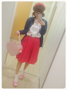 Tシャツ カットソーを使った おしゅし のレディース人気ファッションコーディネート 地域 日本 Wear