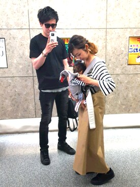 「アイテム（サングラス）」を使った、urさん（メンズ・175cm）の夏コーディネート