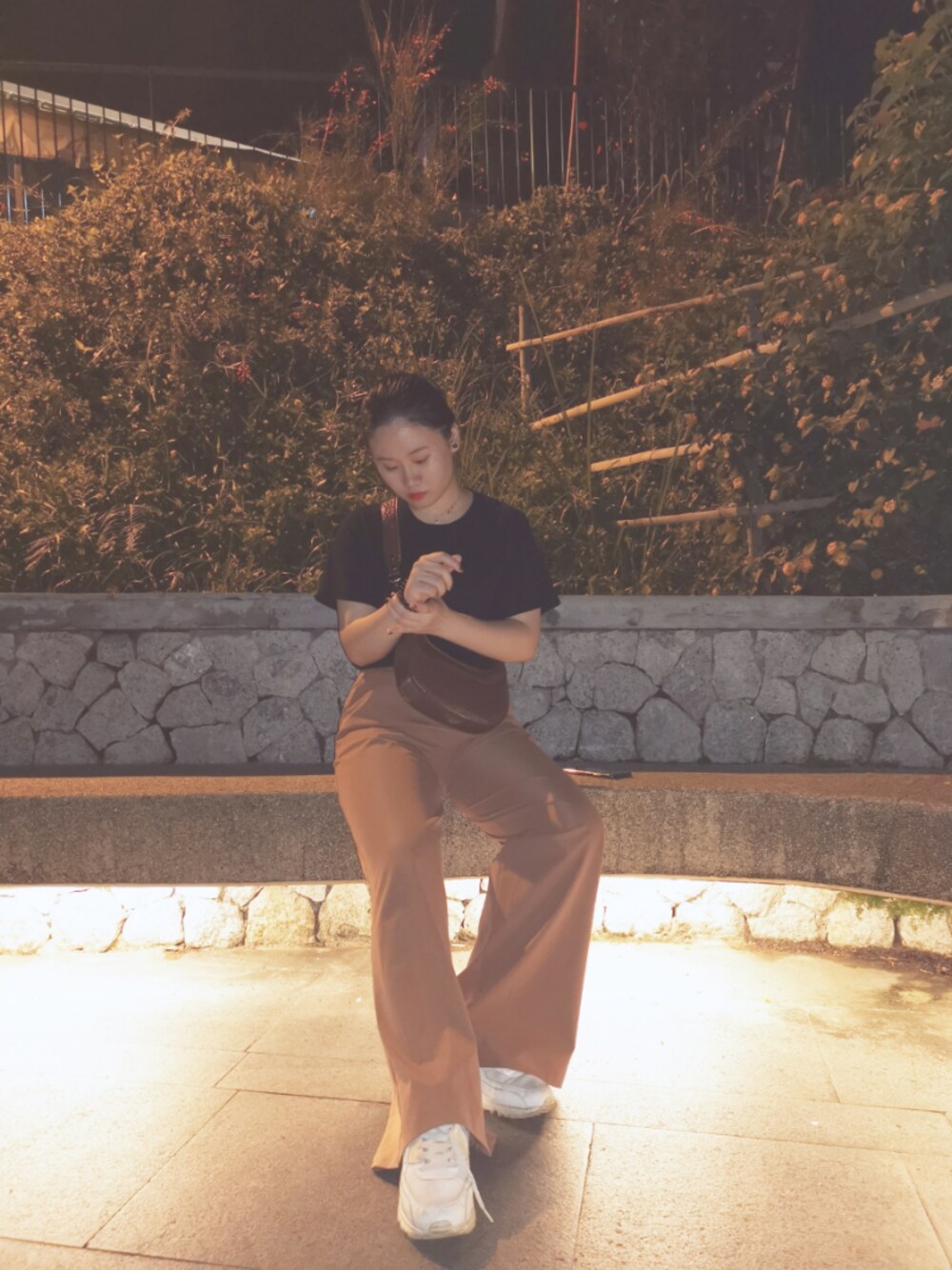 「VINTAGE、girl」｜「M・A・Cのアイテム（ファンデーション、レッド系）」を使った、uannxさん（レディース・167cm）の秋コーディネートの1枚目の写真