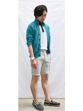 「Lumberjacks（ランバージャックス）のアイテム」を使った、okakaさん（メンズ・165cm）の夏コーディネート