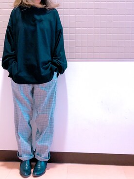 「ZIP FIVE（ジップファイブ）のアイテム（スウェット）」を使った、SAYAKAさん（レディース・148cm）の冬コーディネート