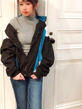 「ZIP FIVE（ジップファイブ）のアイテム（ジャケット/アウター）」を使った、SAYAKAさん（レディース・148cm）の春コーディネート
