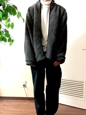 「アイテム（その他トップス、ホワイト系）」を使った、bill1250さん（メンズ・178cm）の冬コーディネート