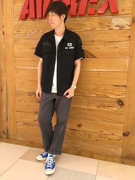 「Chuck Taylor」｜T.Takahashiさん（メンズ・185cm）の春コーディネート