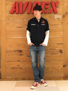 T.Takahashiさん(メンズ・185cm)の春コーディネート