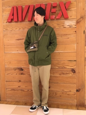 「アイテム（バッグ）」を使った、T.Takahashiさん（メンズ・185cm）の冬コーディネート