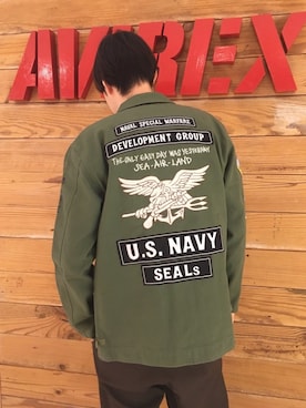 「アイテム（ブルゾン）」を使った、T.Takahashiさん（メンズ・185cm）の冬コーディネート