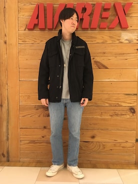 「M65」｜T.Takahashiさん（メンズ・185cm）の冬コーディネート