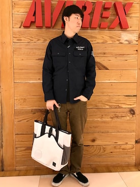 「アイテム（バッグ）」を使った、T.Takahashiさん（メンズ・185cm）の春コーディネート