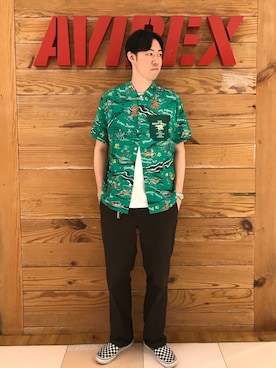 「アロハシャツ」｜T.Takahashiさん（メンズ・185cm）の春コーディネート