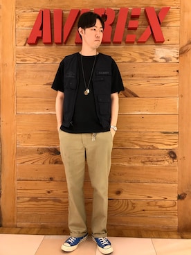 「アイテム（アクセサリー）」を使った、T.Takahashiさん（メンズ・185cm）の春コーディネート