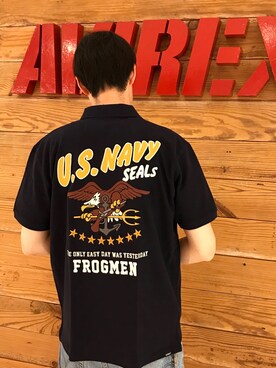 「アイテム（ポロシャツ）」を使った、T.Takahashiさん（メンズ・185cm）の夏コーディネート