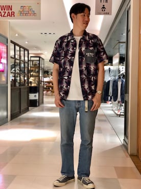 T.Takahashiさん（メンズ・185cm）の夏コーディネート