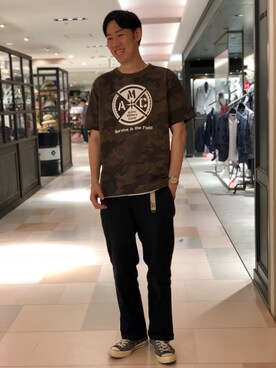 「AVIREXMILITARYCAMP」｜T.Takahashiさん（メンズ・185cm）の夏コーディネート