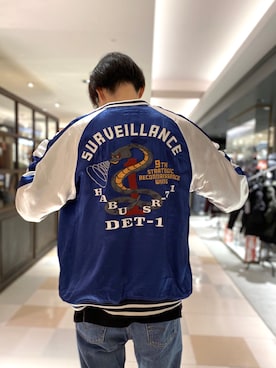 「ノーカラージャケット」｜「アイテム（ブルゾン）」を使った、T.Takahashiさん（メンズ・185cm）の冬コーディネート