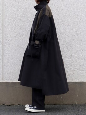 「emesuelee（エメスーリー）のアイテム（その他アウター）」を使った、emesueleeさん（レディース・163cm）の冬コーディネート
