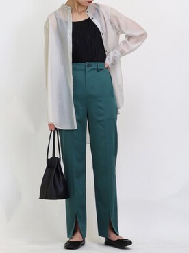 「emesuelee（エメスーリー）のアイテム」を使った、emesueleeさん（レディース・163cm）の春コーディネート