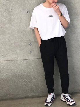 「FILA（フィラ）のアイテム（スニーカー）」を使った、たかやんさん（メンズ・166cm）の春コーディネート
