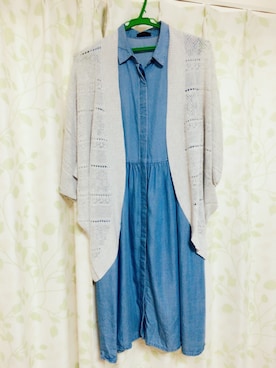 「A part by（アパートバイ）のアイテム（シャツワンピース）」を使った、marcieさん（レディース・155cm）の夏コーディネート