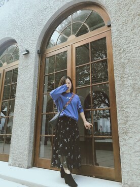 「GRL（グレイル）のアイテム（ブーティ）」を使った、wendy827さん（レディース・158cm）の秋コーディネート