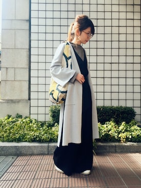 「johnbull」｜「アイテム（つなぎ/オールインワン）」を使った、shioriさん（レディース・156cm）の冬コーディネート
