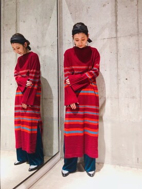 「Johnbull Private labo（ジョンブルプライベートラボ）のアイテム（ワンピース）」を使った、shioriさん（レディース・156cm）の秋コーディネート