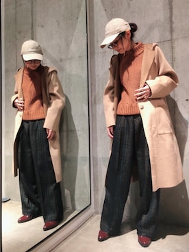 「Johnbull Private labo（ジョンブルプライベートラボ）のアイテム（その他アウター）」を使った、shioriさん（レディース・156cm）の秋コーディネート