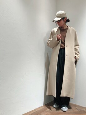 「Johnbull Private labo（ジョンブルプライベートラボ）のアイテム（スウェット）」を使った、shioriさん（レディース・156cm）の秋コーディネート