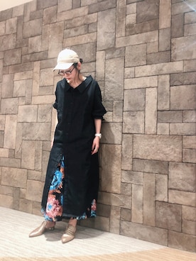 「Johnbull Private labo（ジョンブルプライベートラボ）のアイテム（スカート）」を使った、shioriさん（レディース・156cm）の春コーディネート
