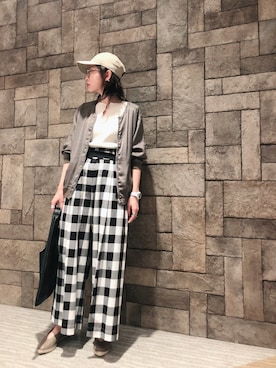 「Johnbull Private labo（ジョンブルプライベートラボ）のアイテム（ブルゾン）」を使った、shioriさん（レディース・156cm）の春コーディネート