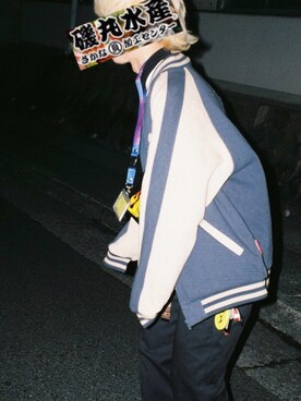 「VANS（バンズ）のアイテム（ブルゾン）」を使った、磯丸水産さん（メンズ・181cm）の冬コーディネート