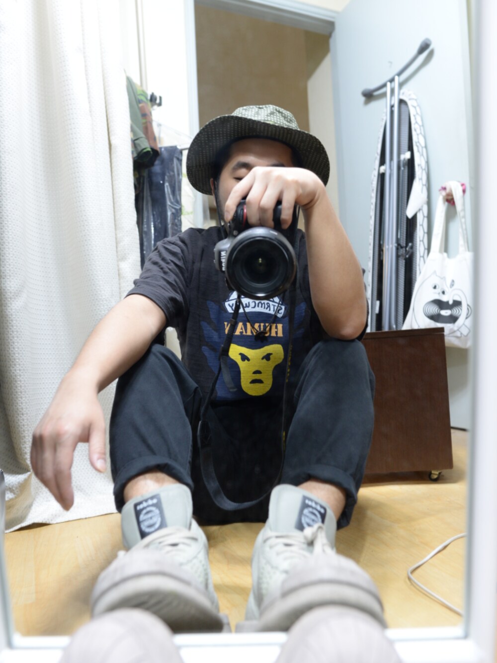 「RickOwens×adidas、RICK OWENS、adidas by rick owens、MASTODON、HUMAN MADE」｜「Supreme のアイテム（ハット、グリーン系）」を使った、YODA SHIMさん（メンズ・270cm）の夏コーディネートの1枚目の写真