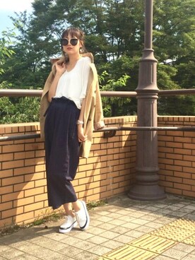 「風邪っぴき」｜Tiffee さん（レディース・173cm）の秋コーディネート