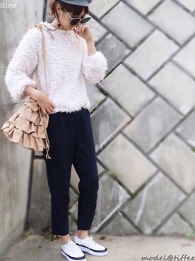 「Tiffee SELECT（ティフィーセレクト）のアイテム」を使った、Tiffee さん（レディース・173cm）の秋コーディネート