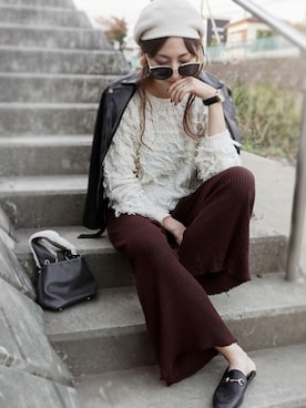 「Tiffee SELECT（ティフィーセレクト）のアイテム」を使った、Tiffee さん（レディース・173cm）の秋コーディネート